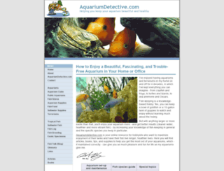 aquariumdetective.com screenshot