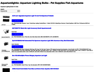 aquariumlightio.com screenshot