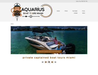 aquariusboatrental.com screenshot