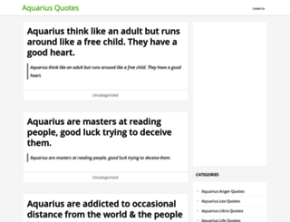 aquariusquotes.com screenshot