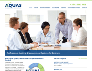aquas.com.au screenshot