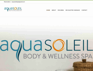 aquasoleilspa.com screenshot