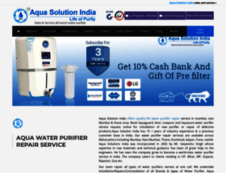 aquasolutionindia.com screenshot