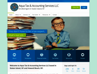 aquataxaccounting.com screenshot