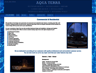 aquaterrafountains.com screenshot