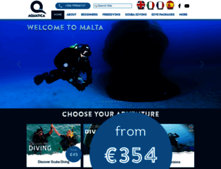 aquaticadives.com screenshot
