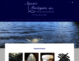 aquaticbiologists.com screenshot