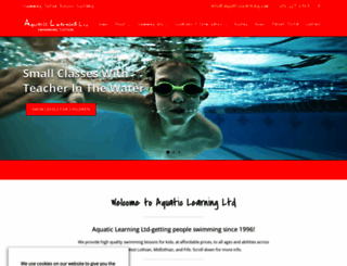 aquaticlearning.com screenshot