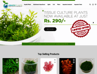 aquaticplants.co.in screenshot