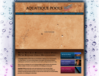 aquatiquepools.com screenshot