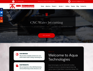 aquawaterjetcutting.com screenshot