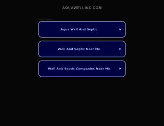 aquawellinc.com screenshot