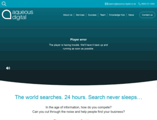 aqueous-seo.co.uk screenshot