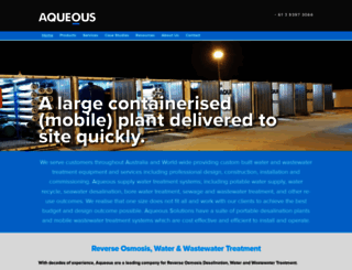aqueoussolutions.com.au screenshot