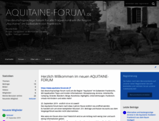 aquitaine-forum.de screenshot
