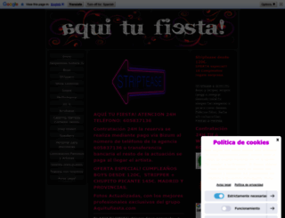 aquitufiesta.com screenshot