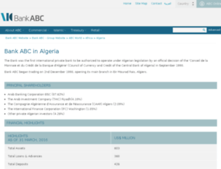arabbanking.com.dz screenshot