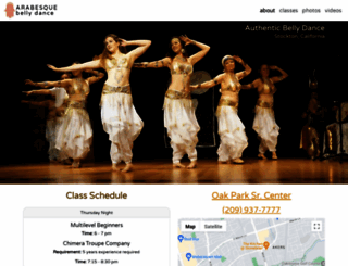 arabesquebellydance.com screenshot