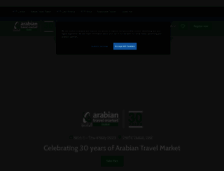 arabiantravelmarket.wtm.com screenshot