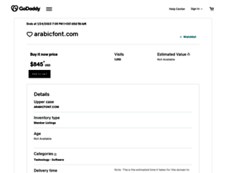 arabicfont.com screenshot