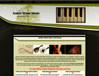 arabicsheetmusic.com screenshot
