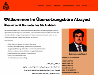 arabisch-uebersetzer.de screenshot