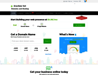 arachnonet-domains.com screenshot
