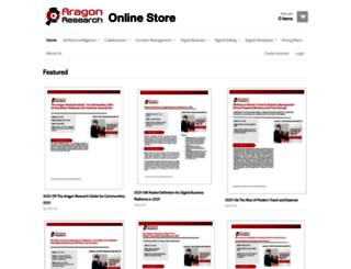 aragon-research.myshopify.com screenshot