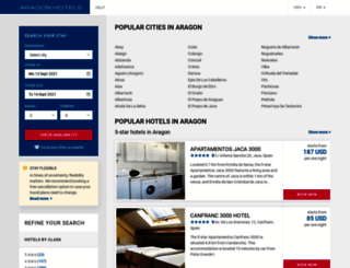 aragonhotelsweb.com screenshot
