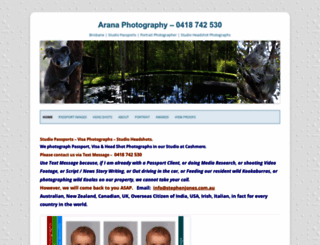 aranaphoto.com.au screenshot