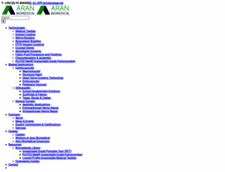 aranbiomedical.com screenshot
