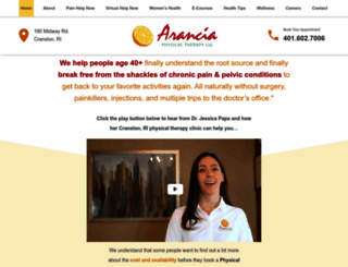 aranciaphysicaltherapy.com screenshot