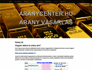 aranycenter.hu screenshot