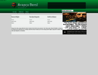 arapcadersi.com screenshot