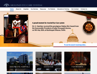 aravind.org screenshot