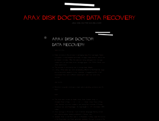 araxdiskdoctordatarecoverycec.wordpress.com screenshot