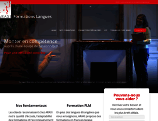 araxiformations.fr screenshot