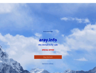 aray.info screenshot