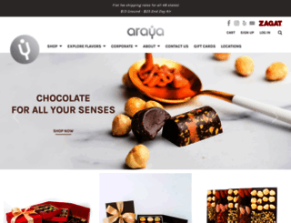 arayachocolate.com screenshot