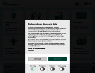 arbeidstilsynet.no screenshot