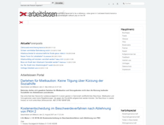 arbeitslosen.info screenshot