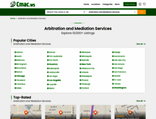 arbitration-and-mediation-services.cmac.ws screenshot
