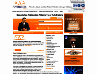 arbitration.com screenshot