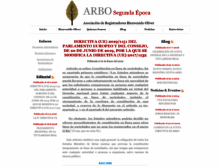 arbo.org.es screenshot