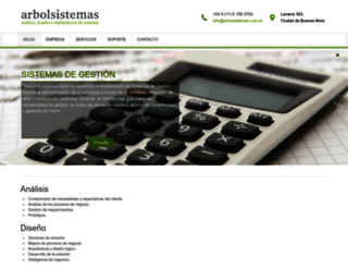 arbolsistemas.com.ar screenshot
