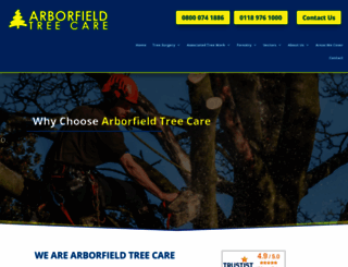 arborfieldtreecare.co.uk screenshot