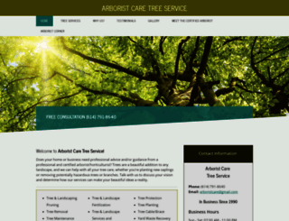 arboristcaretreeservice.com screenshot