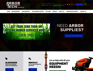 arbortechsupply.com screenshot
