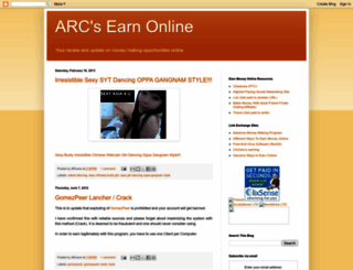 arc-earn-online.blogspot.com screenshot