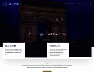 arc-paris-avocats.com screenshot